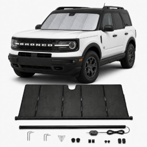 KALDOV™ upgraded electric windshield sunshade with installation accessories for Ford Bronco Sport
