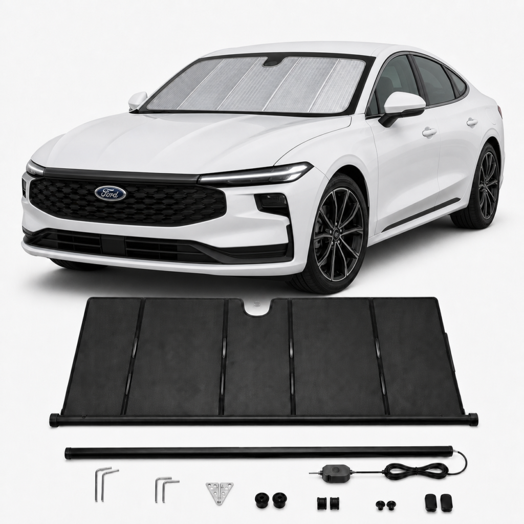 KALDOV™ upgraded electric windshield sunshade with installation accessories for Ford Mondeo
