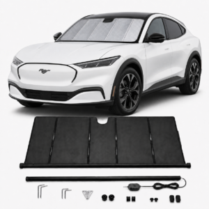 KALDOV™ upgraded electric windshield sunshade with installation accessories for Ford Mustang Mach-E