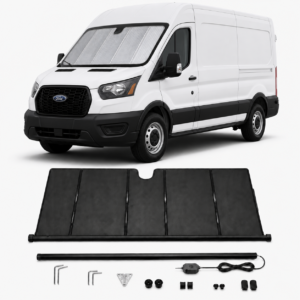 KALDOV™ upgraded electric windshield sunshade with installation accessories for Ford Transit