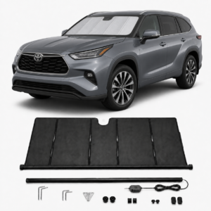 KALDOV™ upgraded electric windshield sunshade with installation accessories for Toyota Highlander