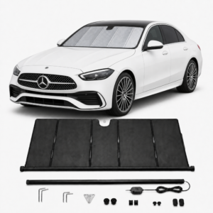 KALDOV™ upgraded electric windshield sunshade with installation accessories for Mercedes-Benz C 260
