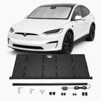 KALDOV™ upgraded electric windshield sunshade with installation accessories for 2025 Tesla Model X