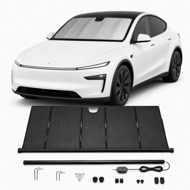 Best Sunshade for Tesla Model Y & Model 3 (2026): Windshield vs. Roof, Electric vs. Manual